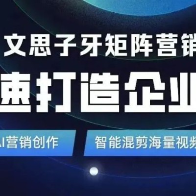 AI赋能短视频营销：单仁牛商文思子牙矩阵营销AI系统助力企业高效获客